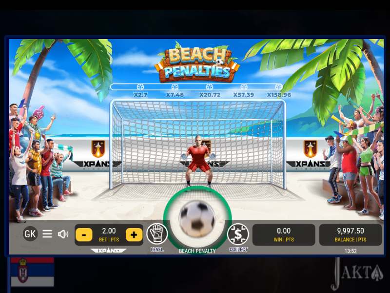 Beach Penalties Demo Mode on Casino Website