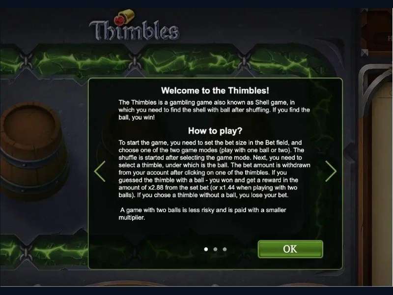 Kako funkcioniše igra Thimbles?